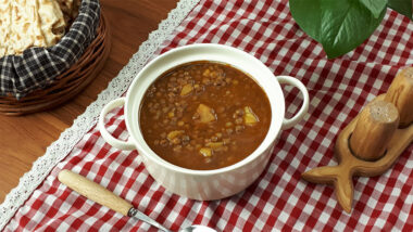 عدسی لعابدار و رستورانی